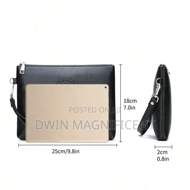 Men Clutch Bag Handbag Wristlet Bag