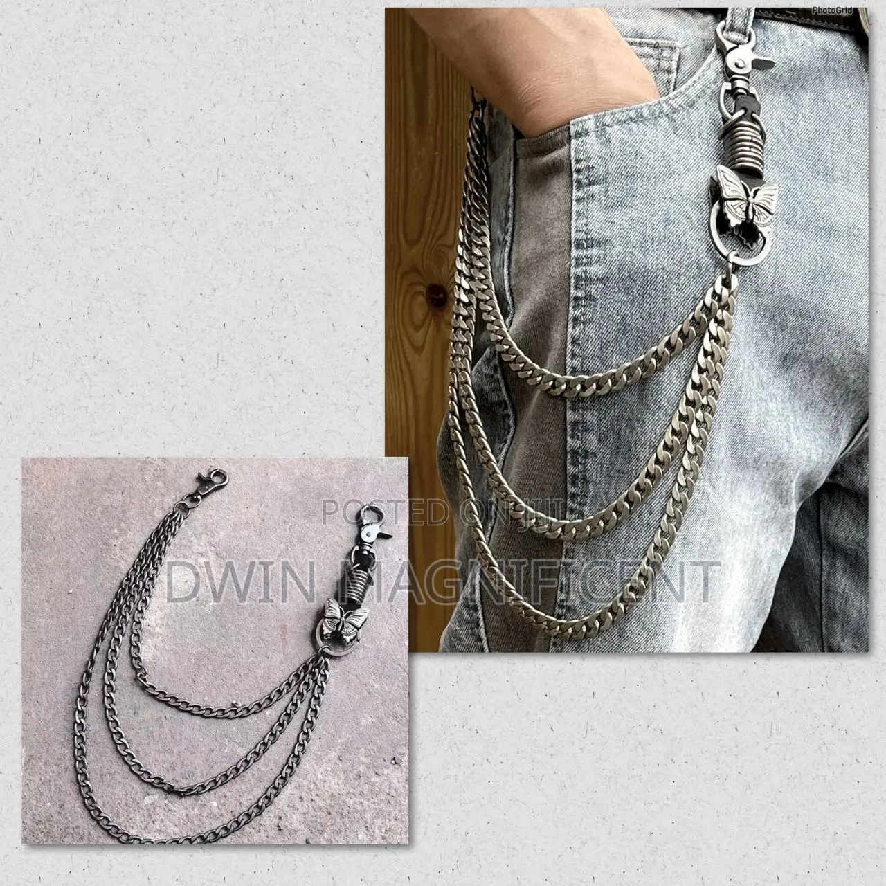 Stainless Side Jeans Chains