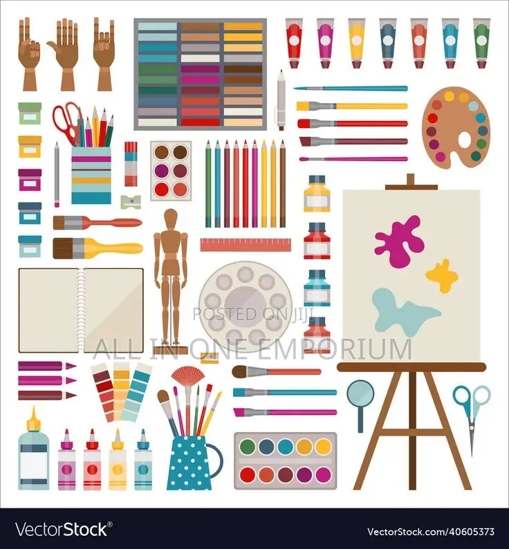 Visual Art Materials And Tools