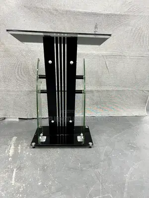 Preaching Podium Stand Tempered Glass Pulphit for Church Activities