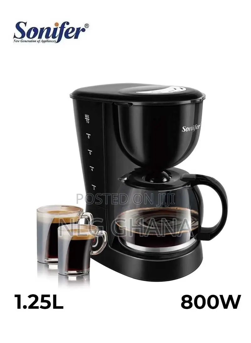 800w 12 Cup 1.25l Anti-Drip Coffee Maker Sf-3531. Ghx2304