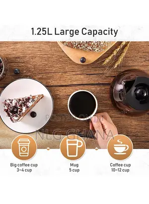 800w 12 Cup 1.25l Anti-Drip Coffee Maker Sf-3531. Ghx2304