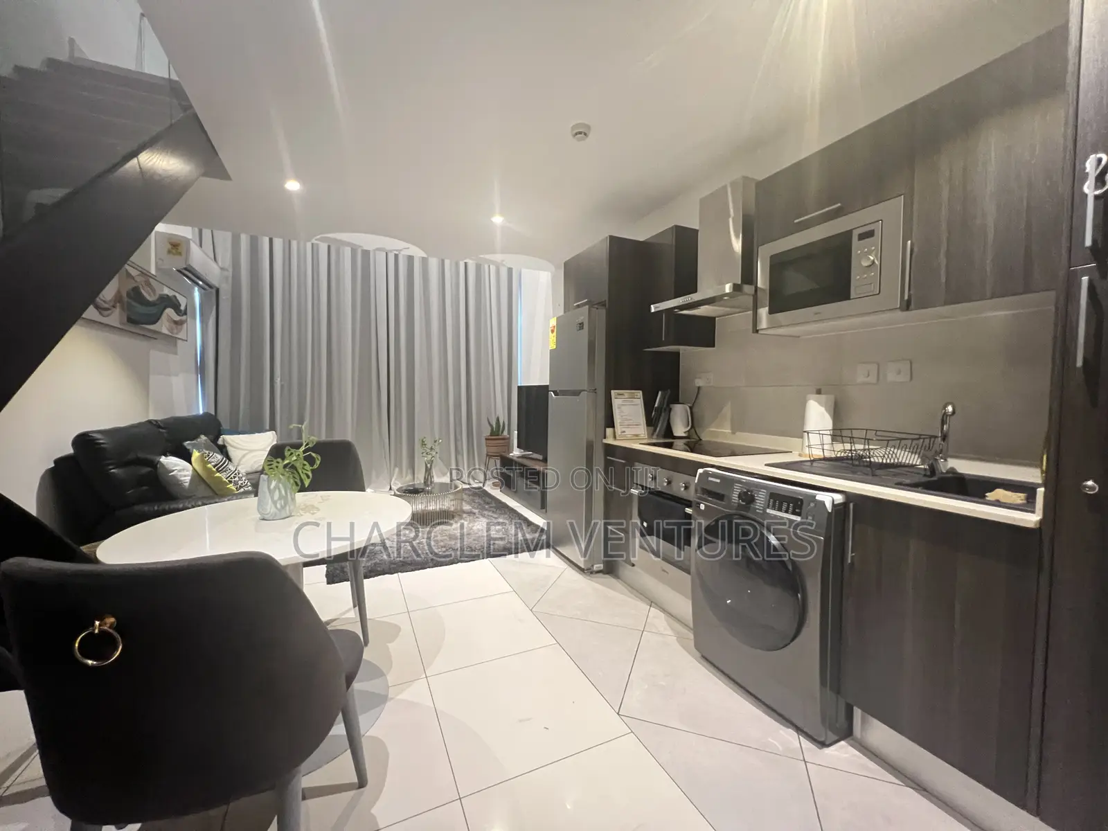 Furnished 1bdrm Apartment in Charclem Ventures, US Embassy Area