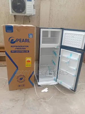 Pearl 208liters  (Pf252tbg-5e)Double Door Top Freezer Fridge