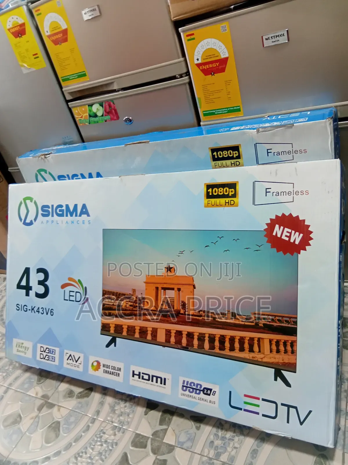Sigma 43 Android Smart Led Tv With Satellite and Frameless Design