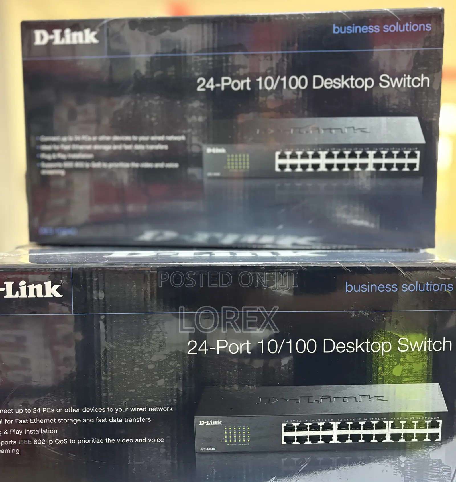 D-Link 24 Port Fast Ethernet Unmanaged Desktop Switch Des-1024d