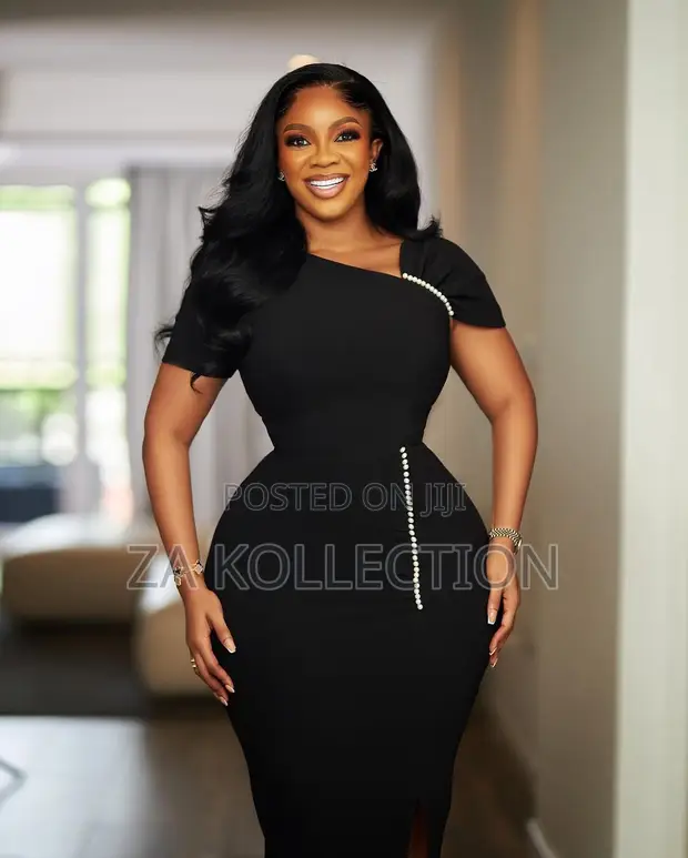 Ladies Black Fitted Office Dress for sale - Za Kollection  Price: GH 300  on Jiji.com.gh [Accra Metropolitan]