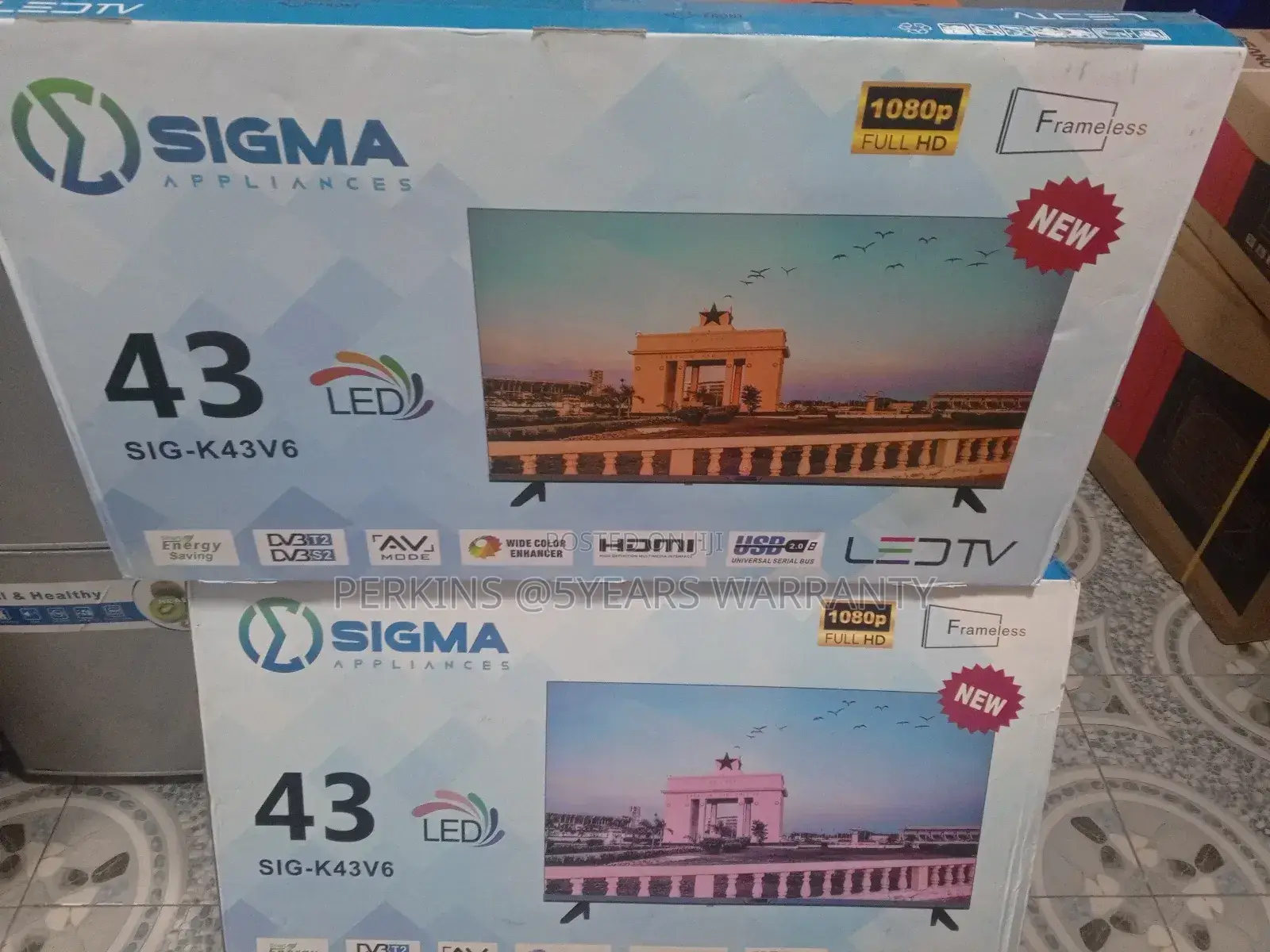 Flameless 43inches Sigma Satellite Television