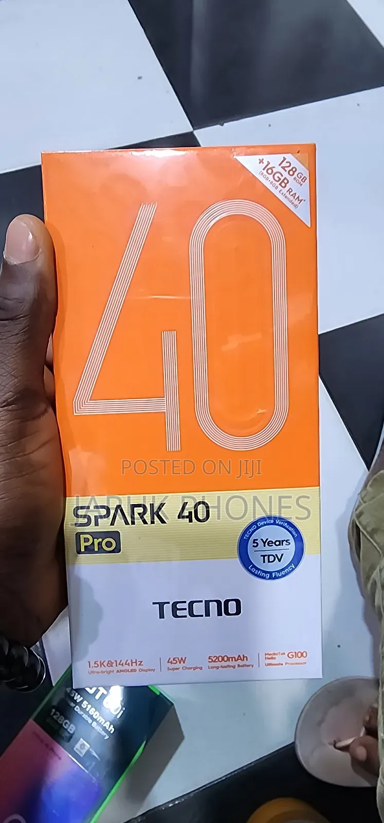 New Tecno Spark 40 Pro 128 GB Black