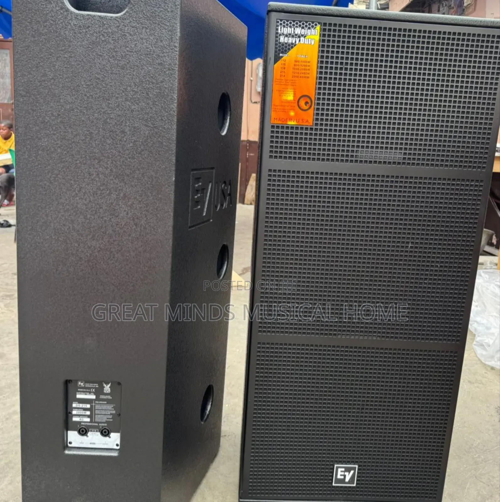 A Pair of Ev Full Range Speakers