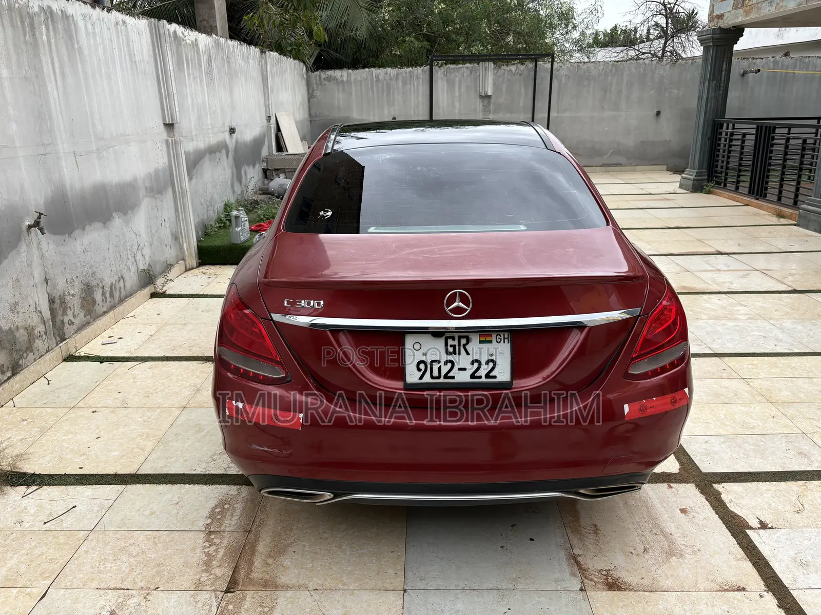 Mercedes-Benz C300 Base Sedan RWD (2.0L 4cyl 7A) 2017 Red