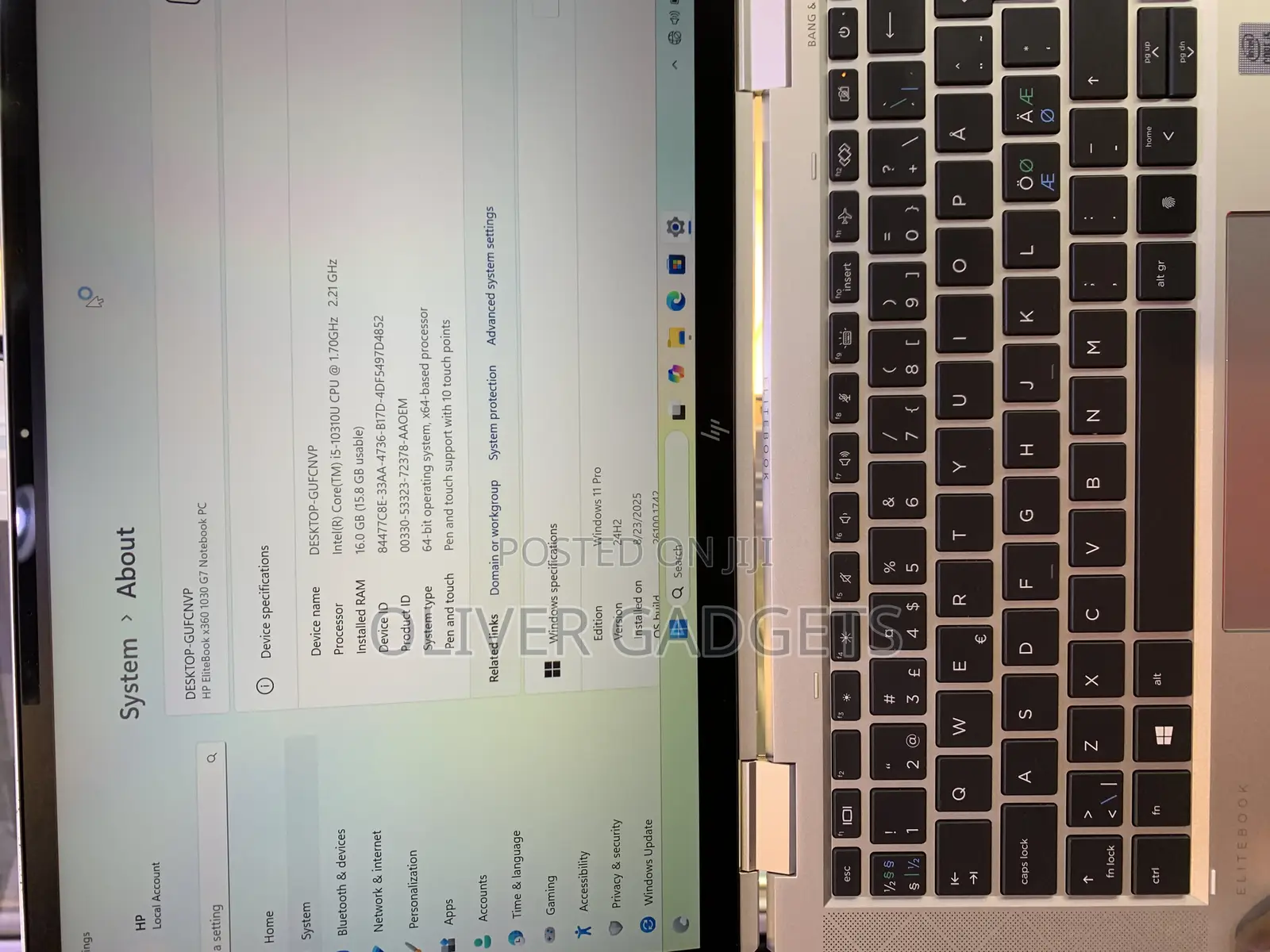 Laptop HP EliteBook x360 1030 G7 16GB Intel Core i5 SSD 512GB