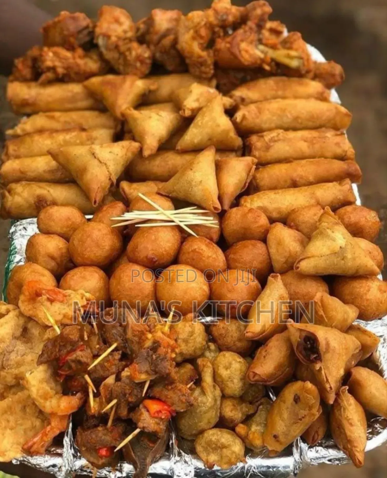 Spring Rolls With Kebab and Chicken