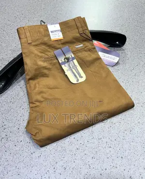 Stretch Khaki Long Trousers for Men