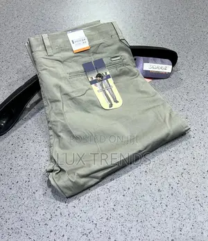 Durable Stretchy, None Fading Khaki Trousers for Men
