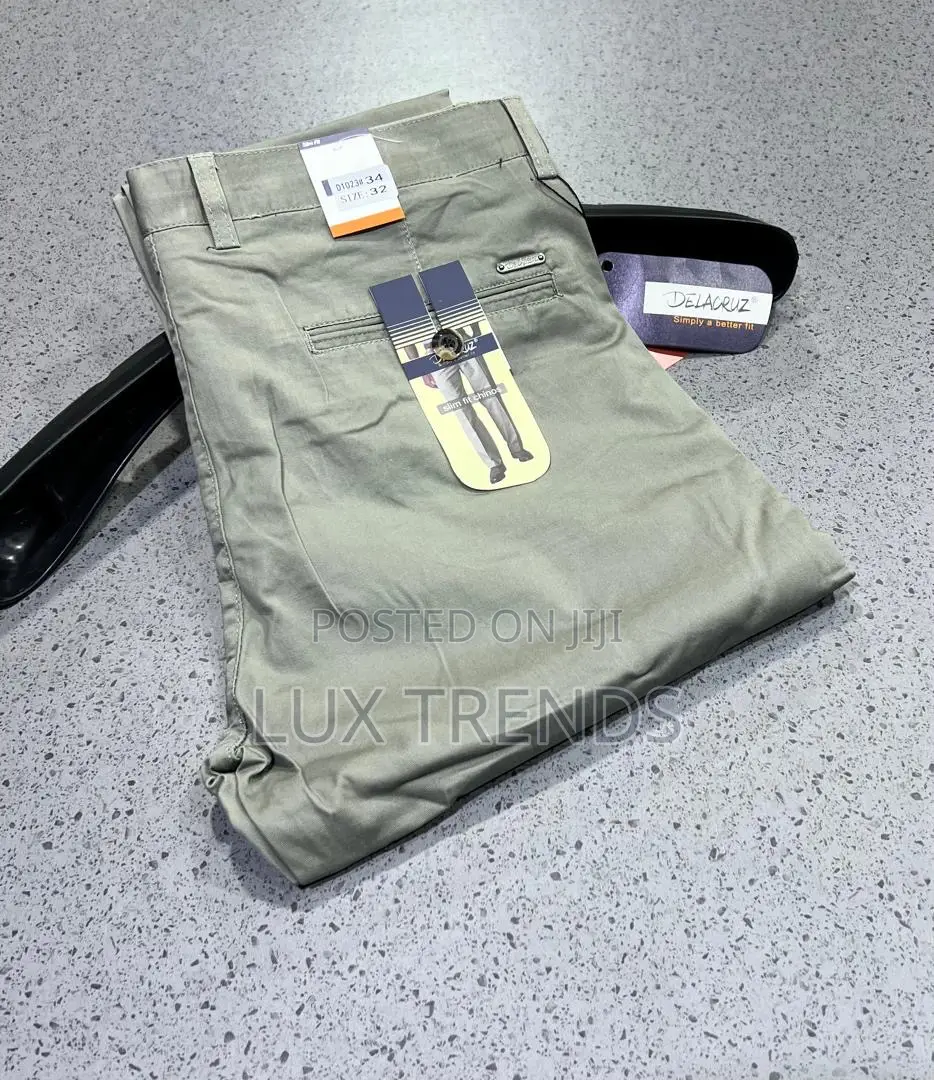 Durable Stretchy, None Fading Khaki Trousers for Men
