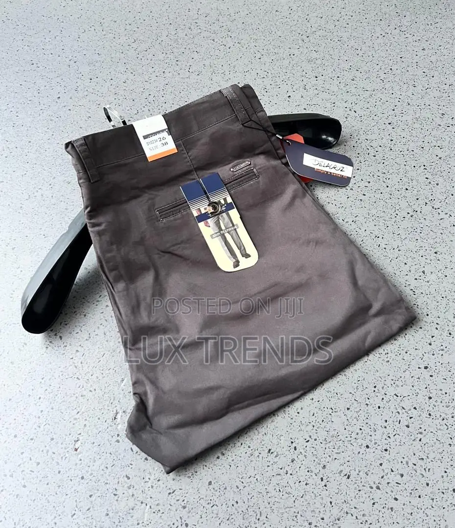 Durable Stretchy, None Fading Khaki Trousers for Men