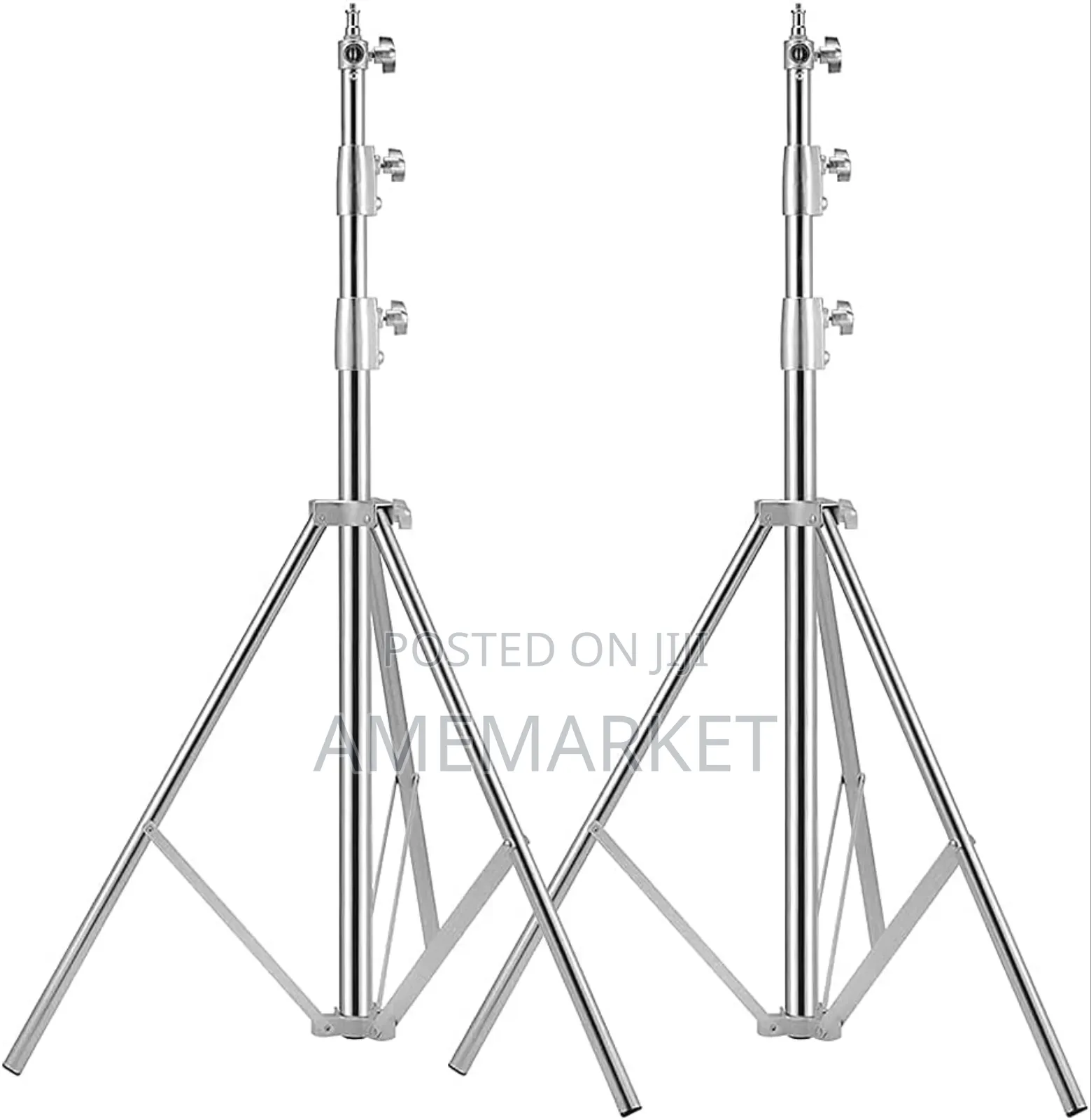 Stainless Steel Photography Light Stand Silver