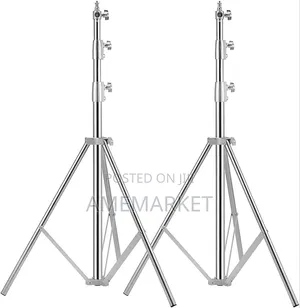 Stainless Steel Photography Light Stand Silver