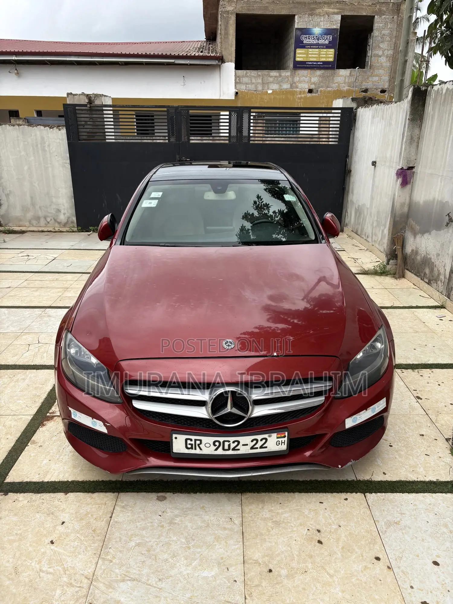 Mercedes-Benz C300 Base Sedan RWD (2.0L 4cyl 7A) 2017 Red