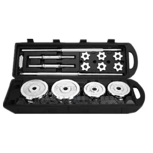 50kg Chrome Barbell Dumbbell Set – Complete Home Gym Kit
