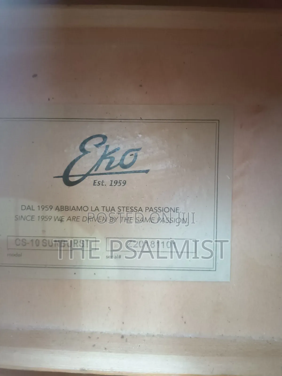 Eko Est. 1959 Cs 10 Sunburst Classical Guitar