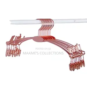 Metal Underwear Hangers With Non-slip Clips ( 10pcs)
