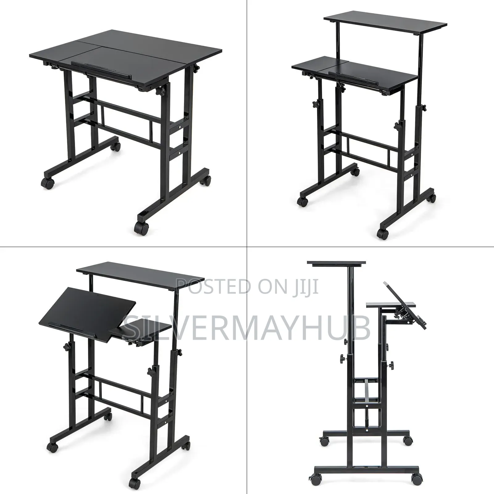 Sit And Stand Adjustable Desk