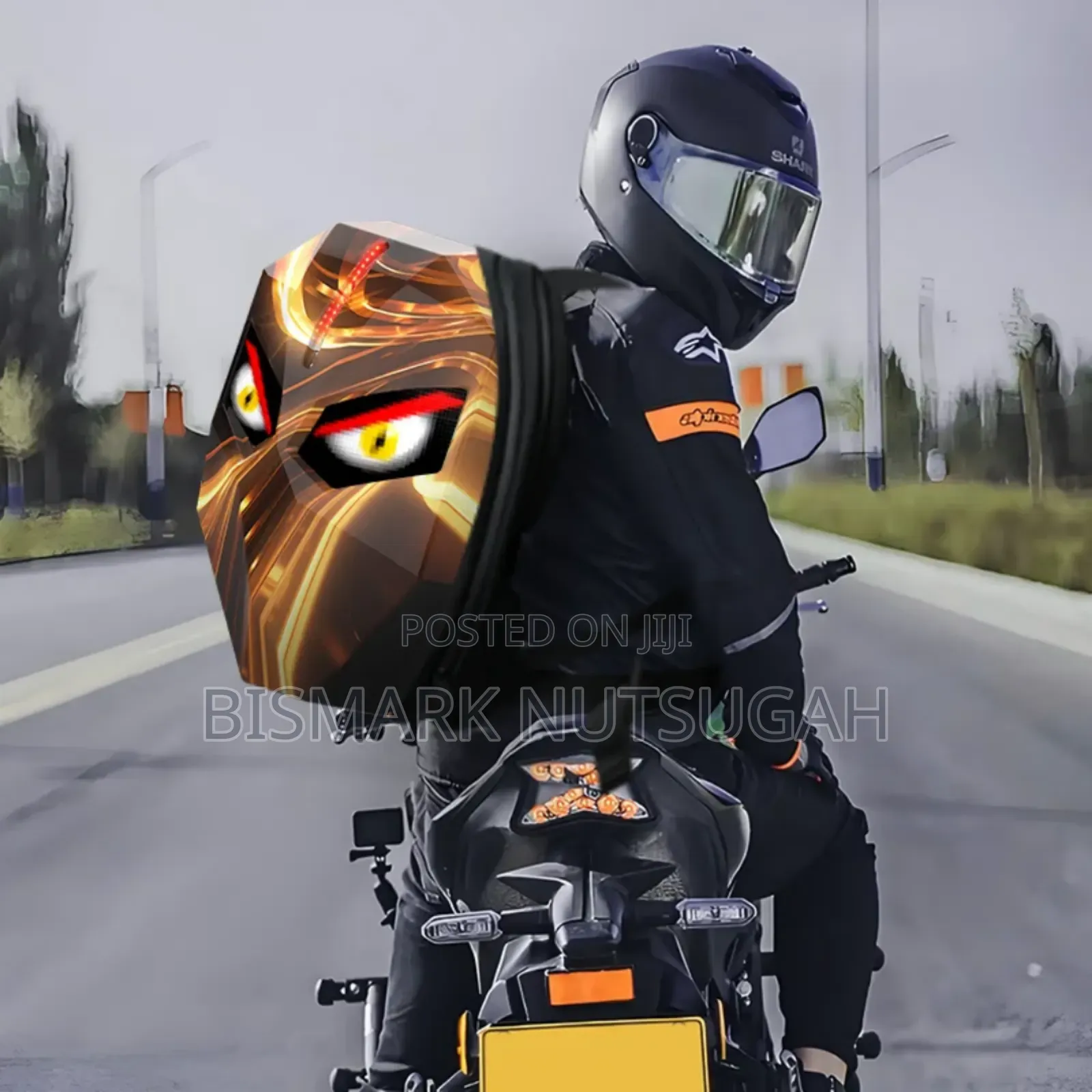 Motorcycle Led Backpack