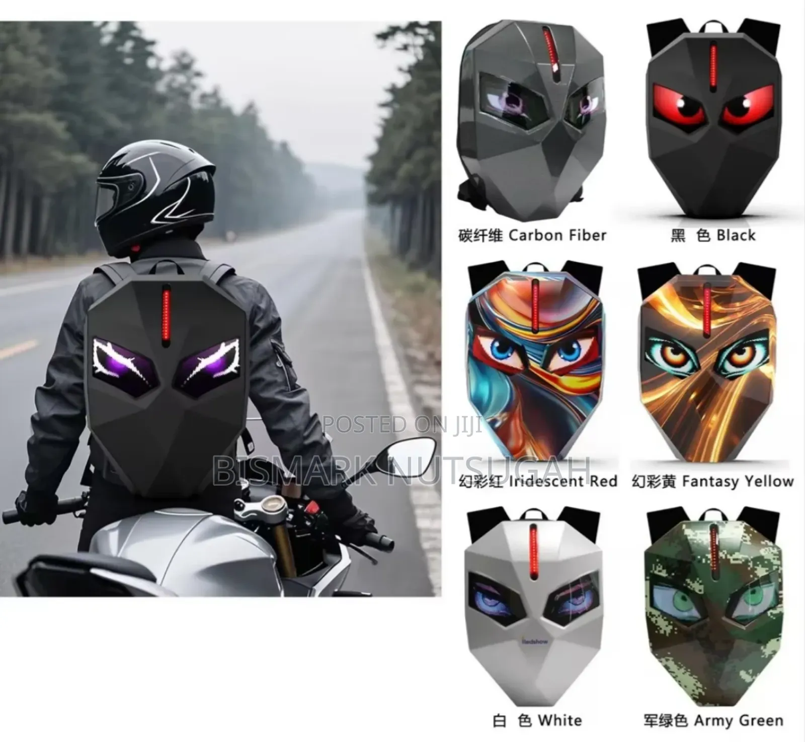Motorcycle Led Backpack