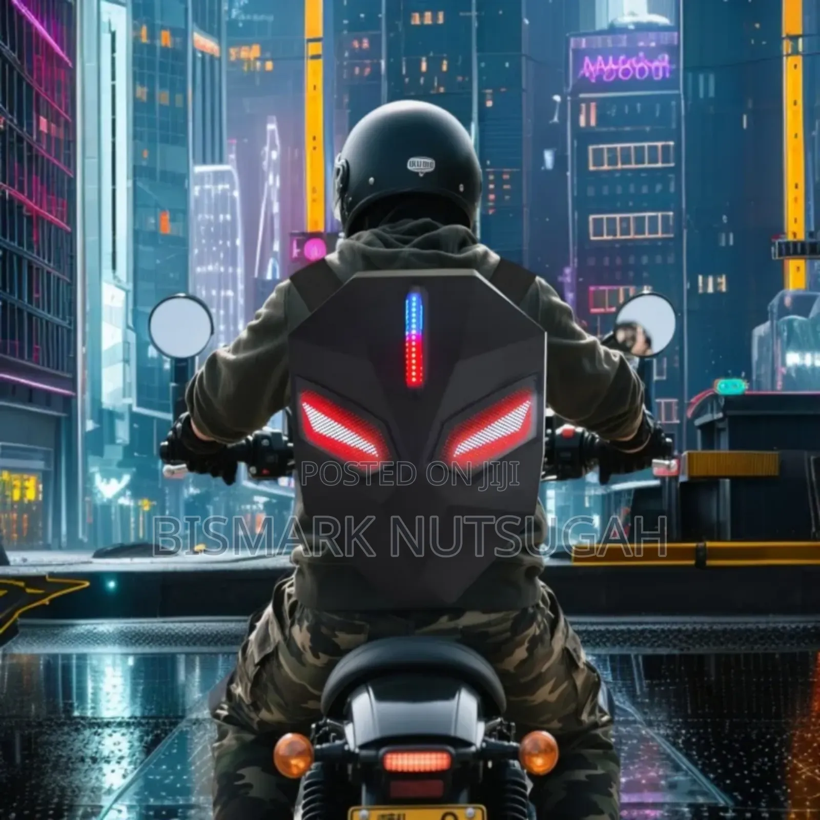 Motorcycle Led Backpack