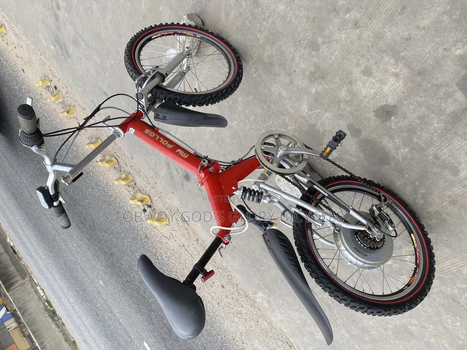 Red Folding Bike