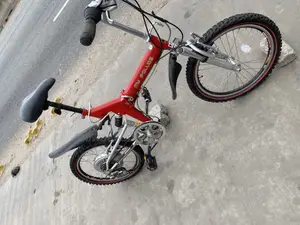 Red Folding Bike