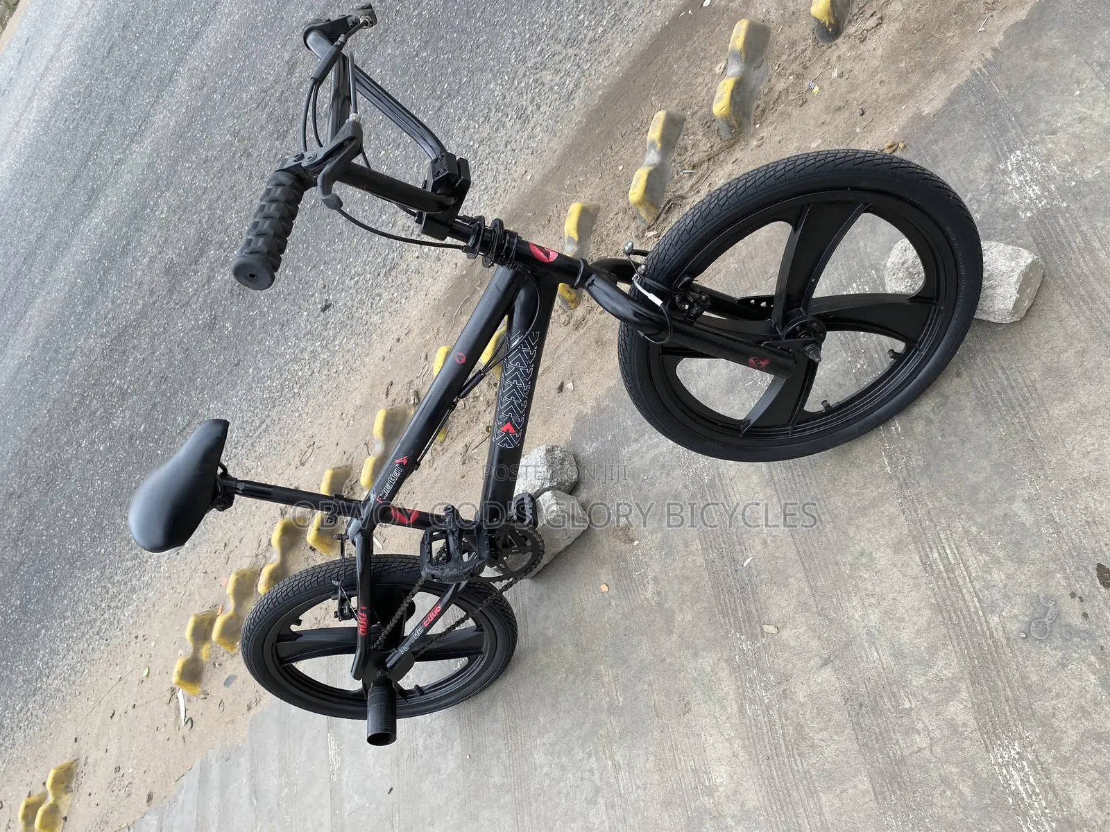 Black Perfect Rubber Rim BMX