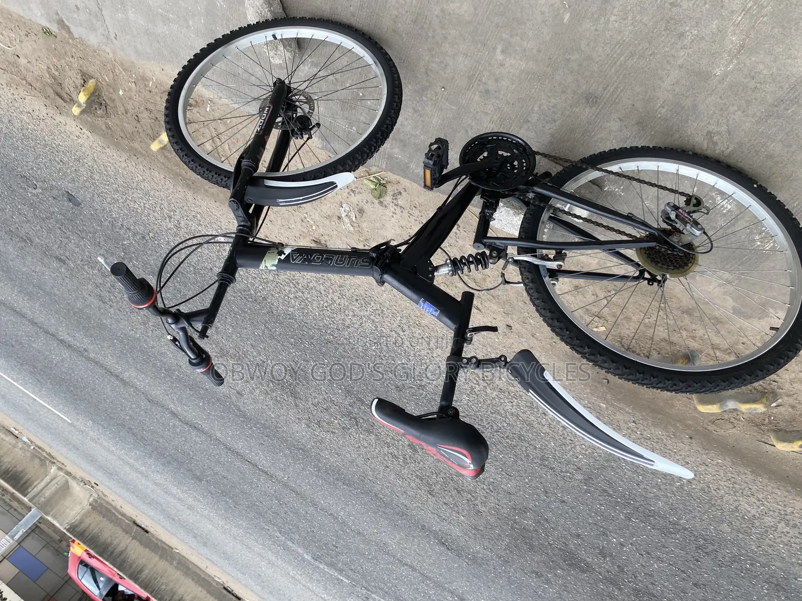 Spring Folding Bike Black