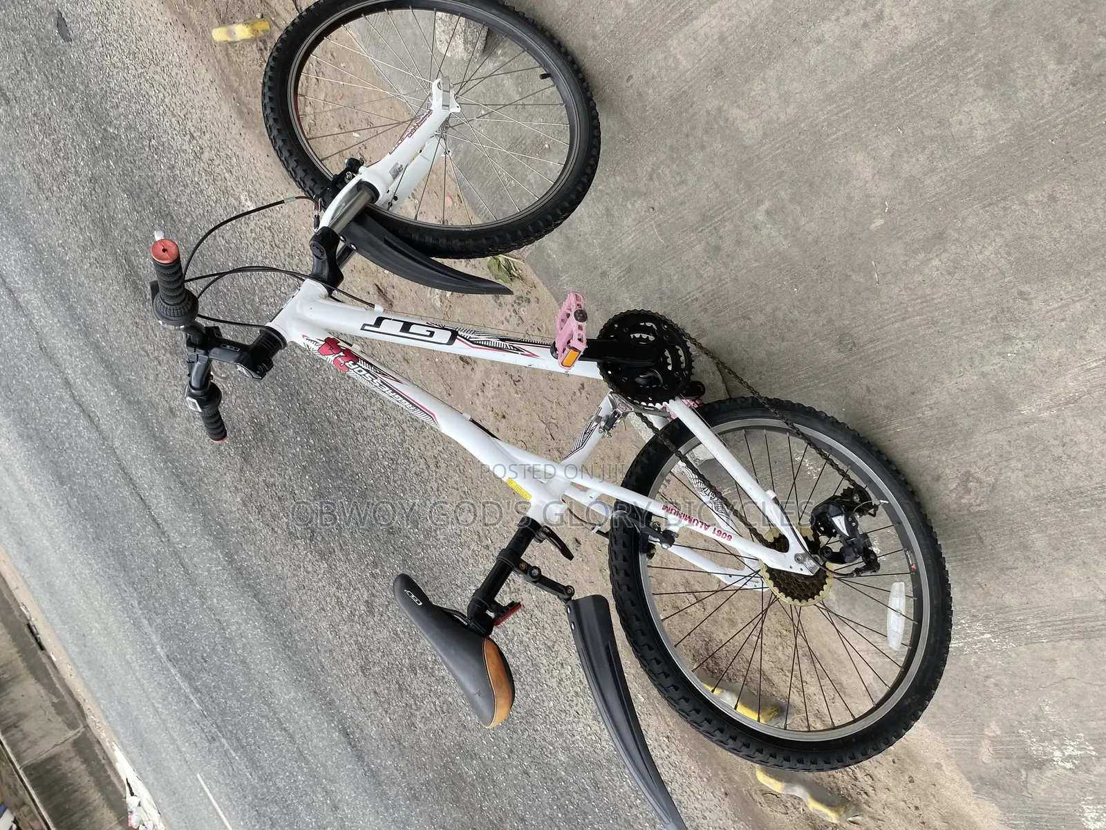 Boys Sports Bike White