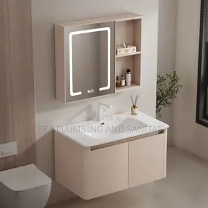 Cabinet Basin With Led Mirror Complete_cabinet Basin