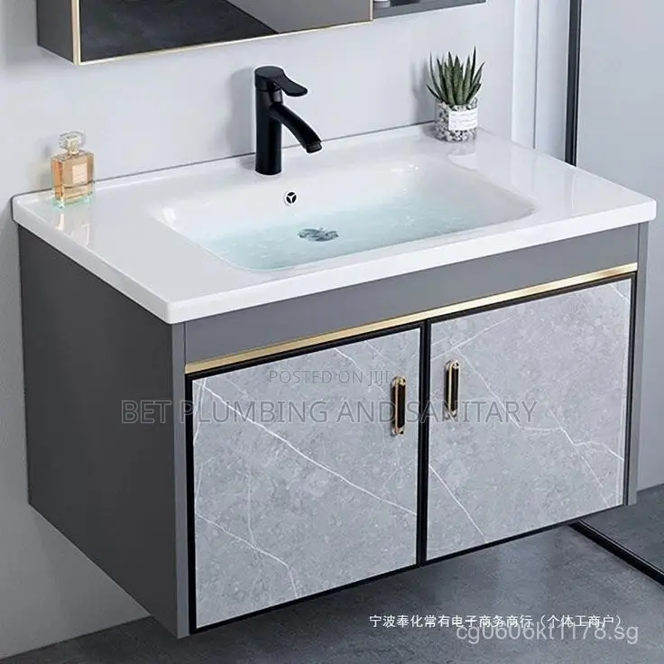 Complete Cabinet Basin With Mirror and Tap_cabinet Basin