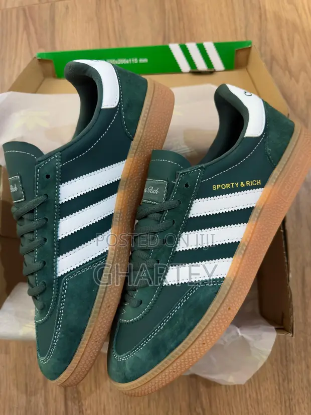 Adidas X Sporty & Rich Green Suede Samba Sneakers for sale - Ghartey   Price: GH 800 on Jiji.com.gh [Lapaz]