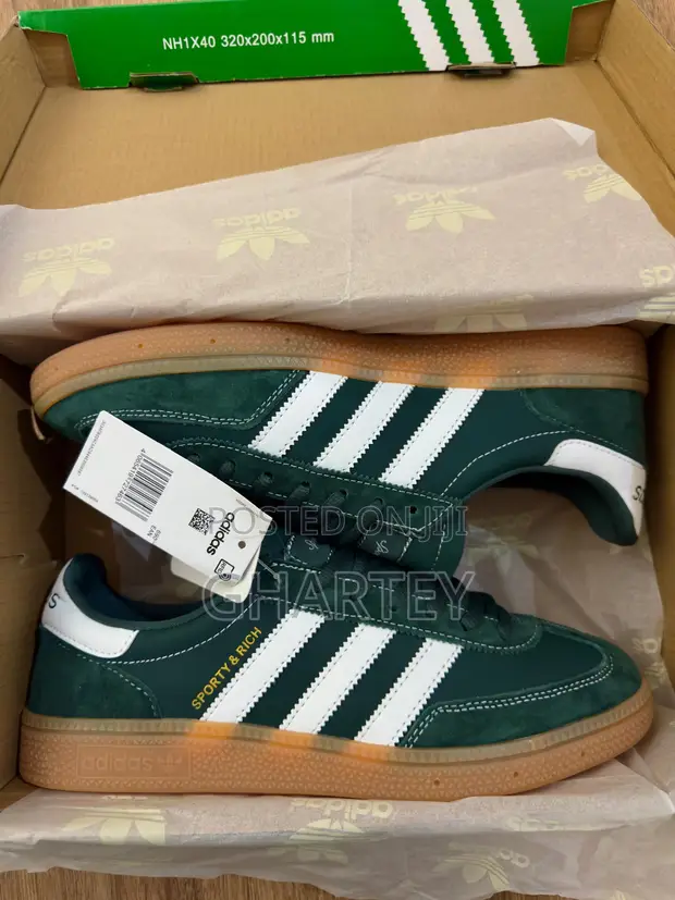 Adidas X Sporty & Rich Green Suede Samba Sneakers for sale - Ghartey   Price: GH 800 on Jiji.com.gh [Lapaz]