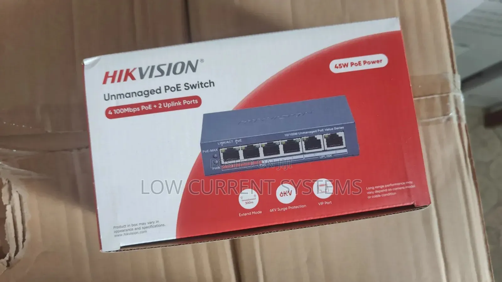 Hikvision 4 Port Fast Ethernet Unmanaged Poe Switch