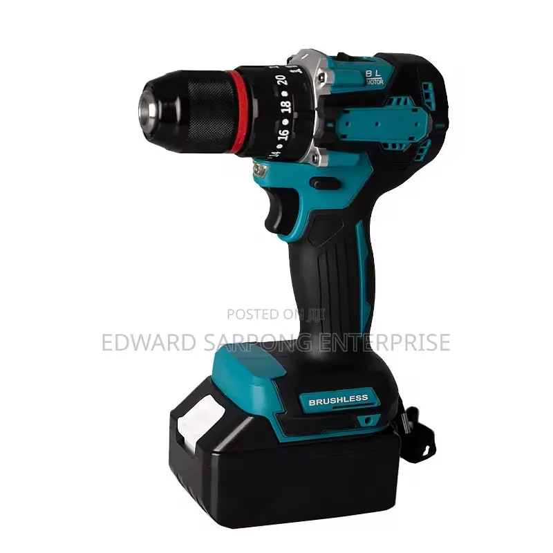 5pcs 21v Cordless Kit: Hammer Impact Drill, Wrench, Grinder, Cutter