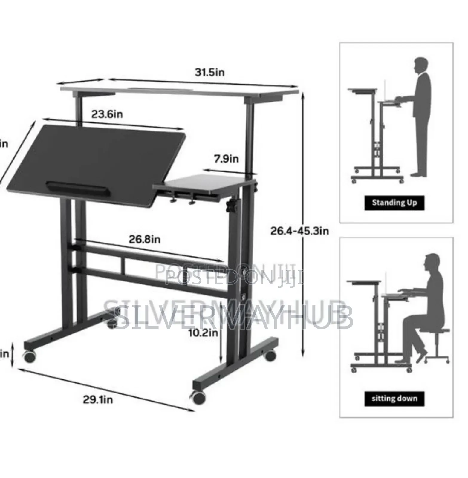 Sit And Stand Adjustable Desk