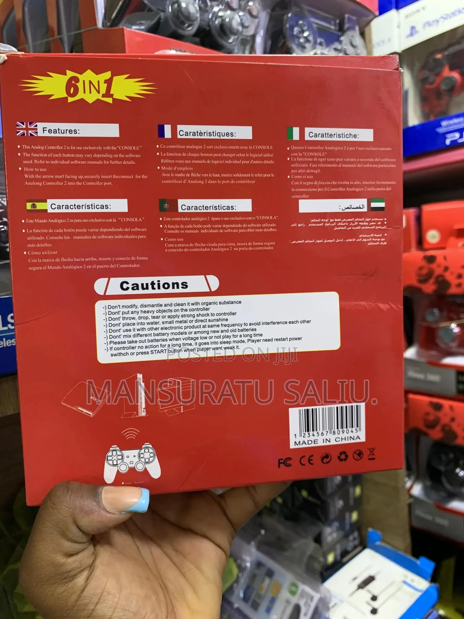 6in1 Wireless Vibration Controller