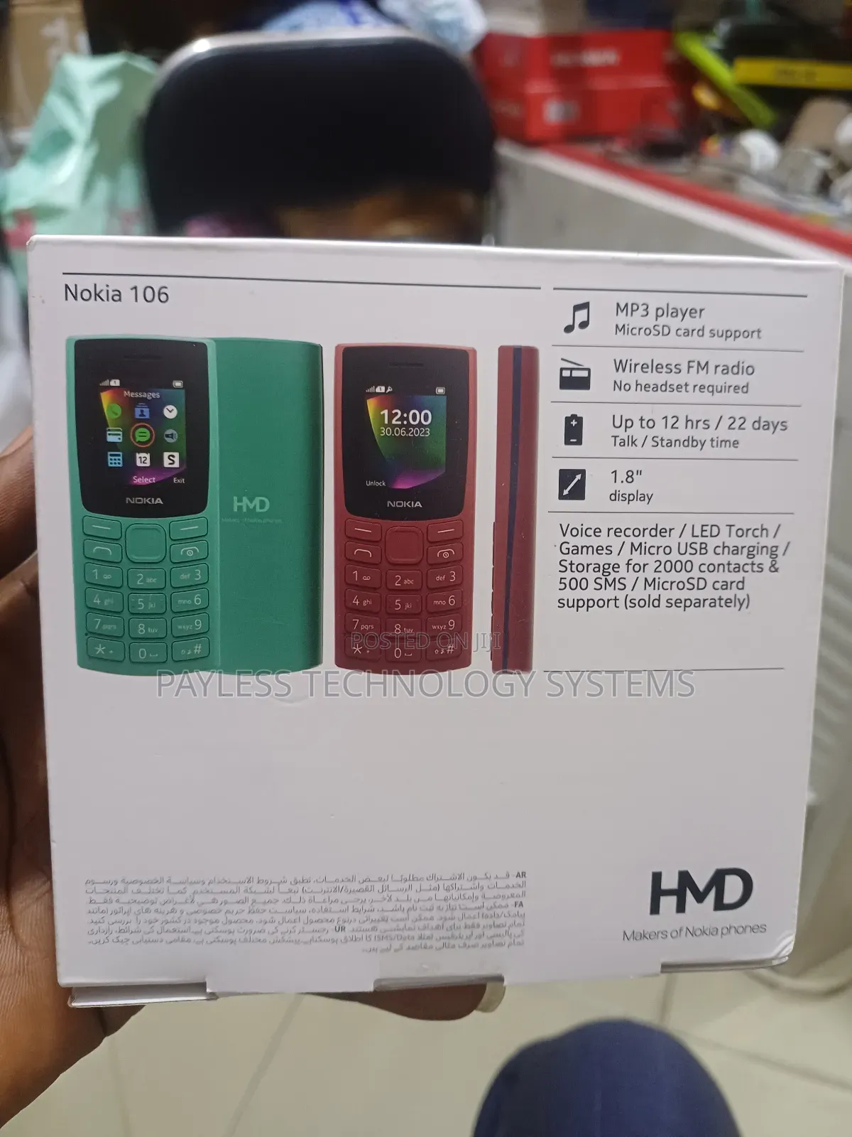 New Nokia 106 Black