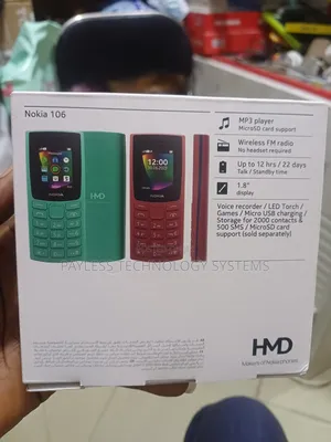 New Nokia 106 Black
