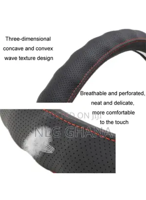 15.7" Truck Steering Wheel Cover Anti-Slip Leather. Tvx23729