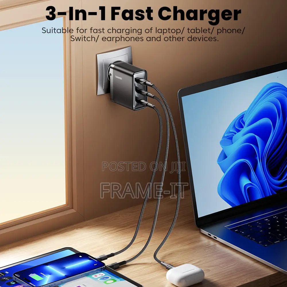 Us Toocki 100w Fast Charger–Original Macbook Universal Smart Charger
