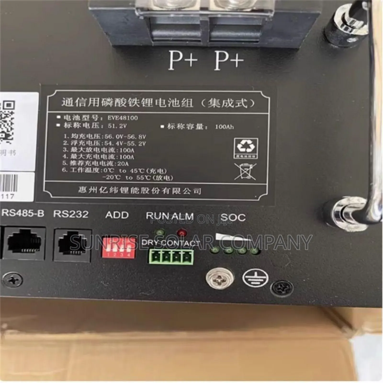 Solar Lithium 100ah Battery 51.2v Eve