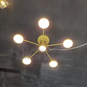 Golden 5 Head Ceiling Pendant Light